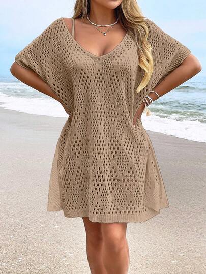 NZZOF Áo khoác ngoài bikini dáng rộng thời trang thường ngày cho nữ cỡ lớn (Không bao gồm đồ bơi) thích hợp cho kỳ nghỉ hè, đi biển.