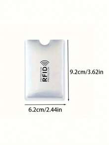 Anti-Demagnetization Silver Card, Bank Card Identity Shield, Anti-Scanning, Anti-Magnetic, Anti-Theft, Anti-Skimming Card Sleeve, Card Sticker, Card Case, Waterproof Card, Medical Card, ID Card Protector, Card Holder, Card Sleeve, Anti-Clogging Reader Lock, Bank Card, ID Card Protector, Metal Aluminum Card Case, Card Wallet, Wallet, Business Card Holder, Credit Card Holder, Women's Card Wallet, Men's Card Wallet, RFID Wallet - Multicolor - View 7