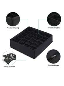 Sock And Underwear Storage Box: One Piece, 24 Sets Of Folding Drawers, Wardrobe Partition, Wardrobe Space, Bedroom Decoration, Decoration, Decoration, Bedroom Decoration, Clothing, Trousers, Cloth, Jeans, Skirts, White Shirts, Women's Trousers And Women's Clothing