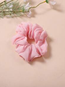 1条纯色休闲波西米亚风涤纶(特丽纶)发圈,四季皆宜,马来西亚/印尼女士头巾/发饰,发圈,马尾辫发绳,发圈,发饰,健身运动跑步装备橡皮筋,美容家居发饰 - 黑色 - 查看 10