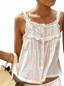 Women Tank Tops & Camis - White - View 6