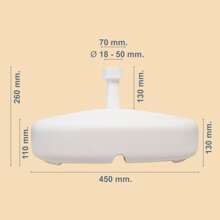 Ecommerc3 Parasol ogrodowy, stojak i podstawa