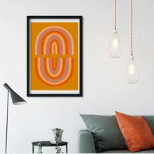 1PC Retro Style Arc Decor Art Canvas Print, Painting, Artistic Poster, With Canvas For Living Room, Bedroom, Office, Dining Room, Bar Decor, Perfect Gift And Decoration [Unframed] - Multicolor - View 3