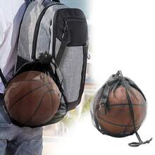 1PC Portable Drawstring Basketball Backpack Mesh Bag Football Soccer Volleyball Ball Storage Bags Outdoor Sports Gear Bag - Multicolor - View 3