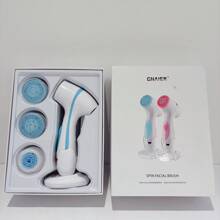 3 In 1 Battery Operated Electric Cleansing Brush Rotating Cleansing Brush Facial Spa System Deeply Clean Tool