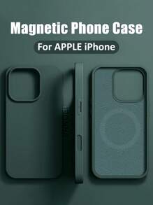 VRNOEI Luxuriöses magnetisches kabelloses Ladehülle-Set kompatibel mit iPhone 16 14 13 12 11 15 Pro Max mit Samtausstattung, kompatibel mit iPhone 16 15 14 Plus Handyhülle Zubehör