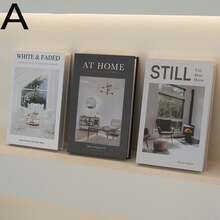 3pcs Set Minimalist Fake Books Decor, Fashion Decorative Books For Shelves, Photo Shoot Props - Multicolor - View 4