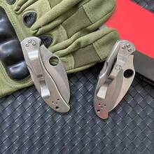 C08 Stainless Steel Two Handed Universal Tactical Folding Knife, Suitable For Outdoor Camping Survival EDC Knife, Suitable For Easter, Independence Day, Thanksgiving, Christmas And Father's Day - 彩色 - 查看 3