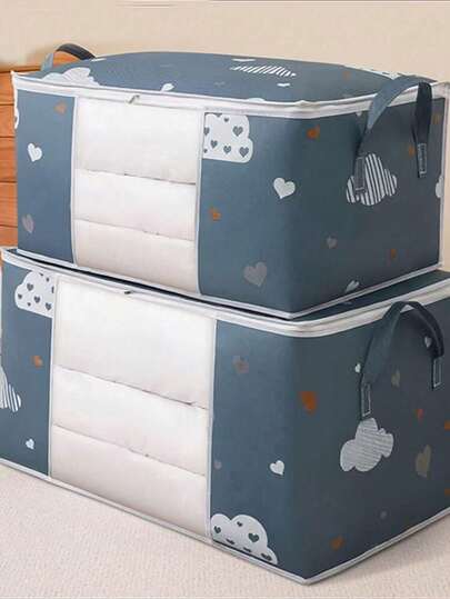 1 件防水防潮舒适收纳袋，大容量透明窗口，适用于移动、包装、宿舍和床单收纳装饰品装饰节日装饰房间装饰家居装饰卧室装饰卧室、收纳袋、收纳袋、家居收纳、女士白色 T 恤、女士黑色裤子、女士冬装、连衣裙、女士冬装、优雅女装、女士白衬衫、长袖、女士白色连体裤、女士春季连衣裙、女士春季服装、春季、春装、极简主义、夏季上衣