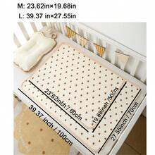 1pc Baby Bear Pattern Waterproof Urine Pad Infant Absorbent Diaper Mat, Reusable For All Seasons - Forest Bear - View 3