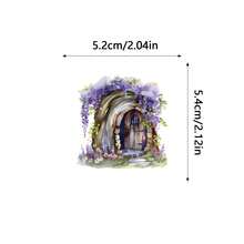100 张/包可爱迷人的白色和紫色浪漫花园复古美学贴纸，可爱的卡通趣味美学贴纸包，适用于剪贴簿、自粘文具、信封、吉他、乐器装饰、青年派对、奖项、激励、新年、冬季 - 白色 - 查看 12