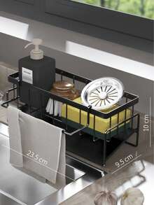 1 multifunktionaler Spülbecken Abtropfständer, Geschirrspülmittel Schwamm Tuch Ständer, Küchen Aufbewahrungsregal, Küchenzubehör, Abtropfsieb Kugel Spülbecken Geschirrtuch Aufbewahrungsregal, Küchen Regal, Spültuch Aufbewahrung, Reinigungsschüssel Reinigungsstahldraht Kugel Aufbewahrungsregal, Küchenspüle, Küchenzubehör, Küchen Aufbewahrungsbox