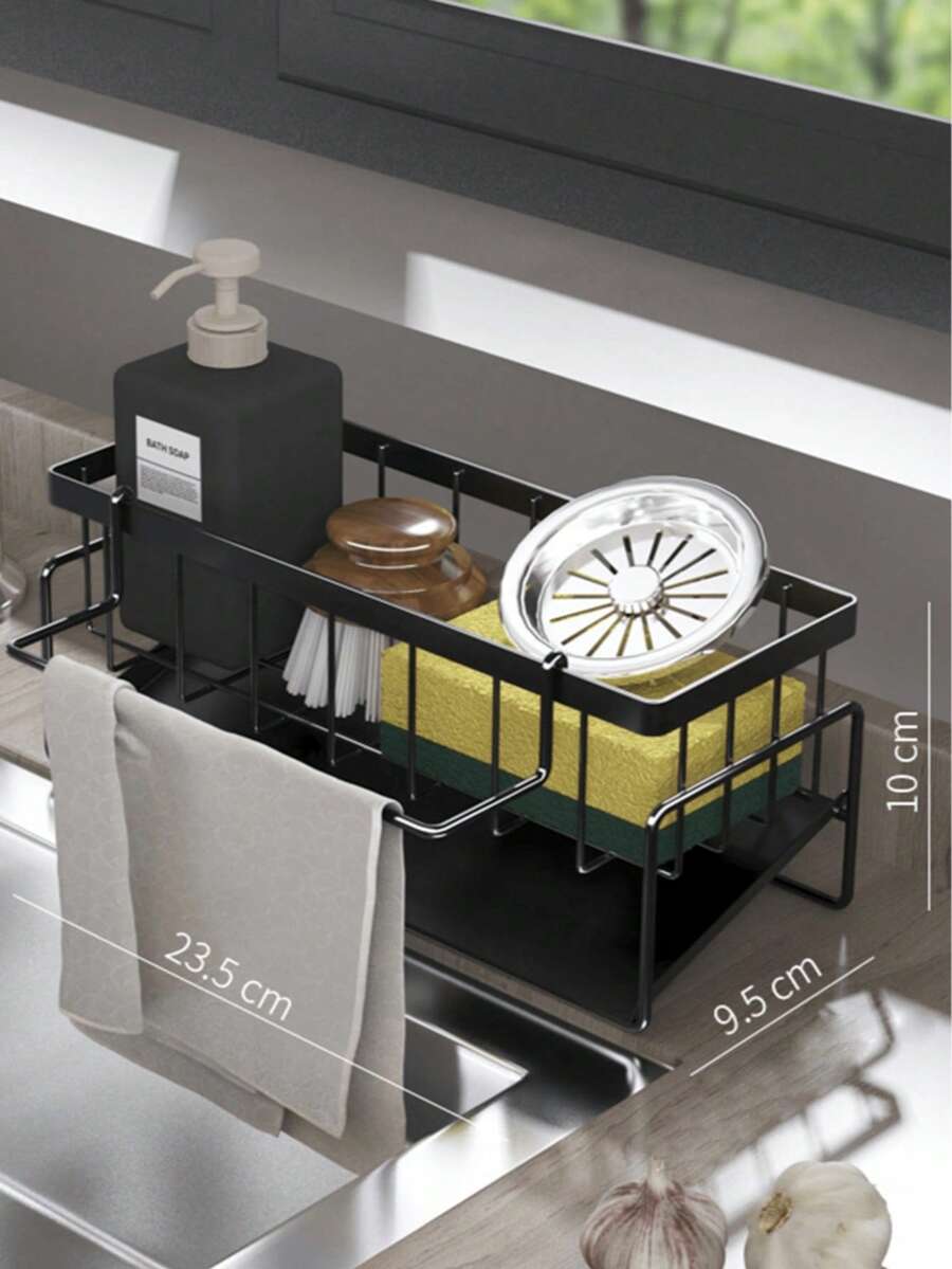 1 multifunktionaler Spülbecken Abtropfständer, Geschirrspülmittel Schwamm Tuch Ständer, Küchen Aufbewahrungsregal, Küchenzubehör, Abtropfsieb Kugel Spülbecken Geschirrtuch Aufbewahrungsregal, Küchen Regal, Spültuch Aufbewahrung, Reinigungsschüssel Reinigungsstahldraht Kugel Aufbewahrungsregal, Küchenspüle, Küchenzubehör, Küchen Aufbewahrungsbox
