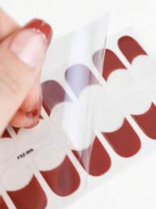 French Nail Stickers, French Semi-Cured Gel Nail Stickers, UV Gel Nail Stickers, Suitable For The Curvature Of Nail Art, DIY UV Lamp Cured Nail Stickers