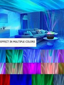 1pc/2pcs Aurora Projection Lamp - Northern Lights Projector Lamp With Remote Control - Mini Night Light Projection Ambience Lamp, Suitable For Bedroom/Ceiling/Party - Aurora - View 9