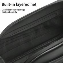 Bolsa de portaequipajes trasero para bicicleta de gran capacidad y carcasa rígida, bolsa de baúl impermeable para ciclismo - Negro - Ver 5