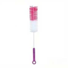 360° Rotary Long Handle Cup Brush | Bottle/Mug/Glass Cleaning Brush | Nylon Bristles | Manual Kitchen Cleaning Tool Set (With Non-Slip Handle)