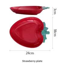 Creative Ceramic Bowl Hand-Painted Fruit Modeling Cute Rice Bowl Fruit Salad Plate Pineapple Strawberry Lemon Ceramic Tableware - 鳳梨碗 - 查看 10