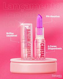 Febella Crystal Magic Lipstick Changes The Color Of Your Lips With Reactive PH - 顏色 01 - 查看 3
