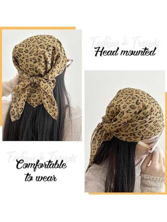 1pc Hair Accessories, Headscarves, Scarves, Women's Triangle, Hot Girl Style, Hip-Hop, Versatile, Floral Satin Fabric, Headscarves, Scarves For Dress