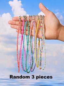 1/2/3/6/9pcs Multi-Color Natural Shell Asymmetrical Stone Sea Star Necklace Bracelet Set, Suitable For Women Spring/Summer Daily, Beach, Holiday & Casual Wear