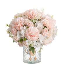 1/3PCS Artificial Flowers Silk Tea Roses Bouquet Chrysanthemum Plastics Plants Bridal Bouquet Valentine's Day Fake Plants Wedding Decoration DIY Wreath Material, Bride Holding Wrist Flower Decoration Accessories, Wedding Car Decoration, Lintel Arch Decoration, Home, Dining Room, Bedroom, Vase Decoration, Birthday Party Decoration Materials New Year Gifts,Fall Decor,Autumn - Champagne - View 8