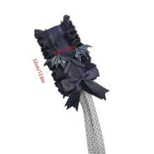 1 Piece Angel Demon Wing Hairband Handmade KC Gothic Bow Lace Headband Doll Black And Pink Secondary Character Dress Up Headpiece Fashion Hair Accessories