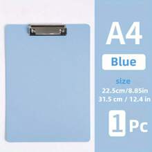 1pc Vertical Folder, Writing Pad, Painting Board Clip, A4 Folder, Hard Board Ply, Test Paper Clip, Single Clip, Strong Clamping Force, Comfortable Feel, Not Easy To Break, Vertical Print Board Clip, Restaurant Order Menu Clip, Writing Board, Document Clip, Contract Clip, Office Meeting Clip, Foam Secretary Clip, School Supplies, Back-To-School Season Gift, Office And Home Use, Size 12.4 X 9 Inches,Back To School