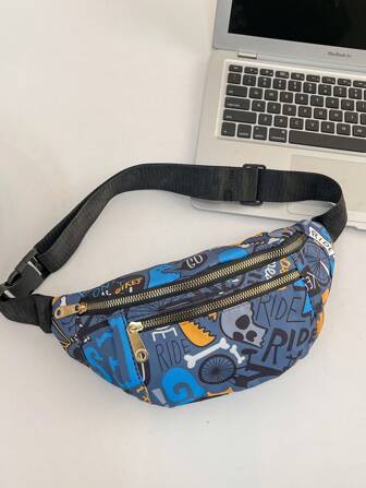 Damen wasserdichte Bauchtasche/Brusttasche/Umhängetasche, Mehrfachfach-Reißverschluss Design, modisch