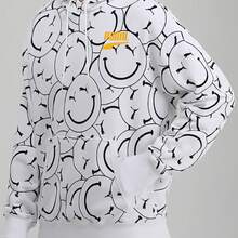 Puma Smiling Face Print Breathable Knit Pullover Sports Top - White - View 2