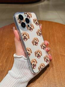 1 Stück personalisierter Tier Hund Kopf Design, transparente TPU Silikon Handy Schutzhülle, erfüllt individuelle Kundenwünsche, kompatibel mit iPhone 16 Pro Max/16 Pro/15 Pro Max/14 Pro Max/13 Pro Max 13 Pro/15 Pro, /A05/A04/A11/A24/A25/A26/A33/A12/A13/A14/A15/A52/A54/A55/S23 Ultra/S24 Ultra/A52S/13C/A15, Honor X6A/X7B/X8B/X6, SAM, Redmi, witzige Individualisierung, geeignet für den täglichen Gebrauch oder als Jahrestags-Geschenk