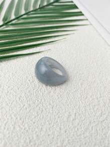 1pc Retro Minimalist Resin Ring, Fashion & High-Quality, Suitable For Daily Wear