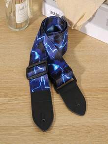 1 件可调节仿皮吉他背带，多种图案，适用于电吉他、原声吉他、民谣吉他、古典吉他、贝斯 - 优质乐器配件，个性化吉他背带 - 彩色 - 查看 11