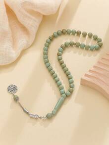 1pc Resin Rosary Bracelet, 45 Single Beads 10mm, Luxury Amber Color, Prayer Beads For Muslim, Tasbih, Middle Eastern, Arab, Holiday Gift - Multicolor - View 7