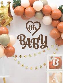 Shower Party Decoration Stickers 1 Piece Pvc Material Removable Wear-Resistant Stickers Suitable For Wall Decoration Home Decoration Arch Decoration Wall Stickers Stickers Make Your Life A New Look Holiday Decoration Stickers Birthday Graduation Gifts