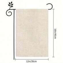 2D Door Banner 1pc FDT Garden Flag Resist With Flowers Print Welcome Outdoor Banner Flag Home Yard Decor, Lawn Decor Housewarming Gift Double Sided Burlap Flag 12x18inc