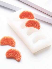 Realistic Orange Pulp DIY Handmade Fragrance Plaster Multifunctional Silicone Mold - White - View 4