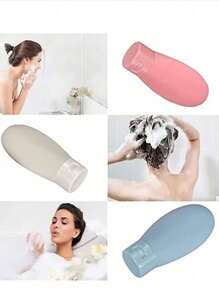 3pcs/1pc Leak-Proof Travel Size Bottles Set, Refillable & Squeezable Containers For Shampoo, Lotion And Body Washbathroom Decor Summer