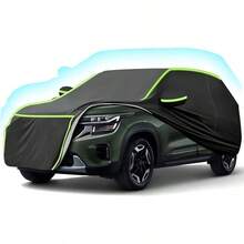 Funda para SUV, 520x200x180cm, Funda Impermeable, Forro de Algodón, Cremallera y Cinta Reflectante, Protección UV, Protección contra Nieve, Protección contra Arañazos, Adecuada para Uso al Aire Libre - Pago - Ver 11
