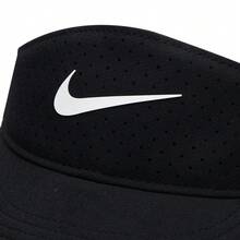 Nike 男帽女帽日常休閒帽 U NK DFADV ACE VISOR U SAB P 運動帽戶外旅遊帽遮陽帽 FB6443-010 - 黑色 - 查看 4