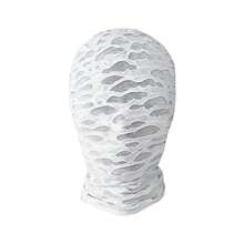 Máscara facial con vendaje completo rasgado para Halloween, adultos, cosplay, capucha, sombrero para juegos de rol, accesorios de disfraces para fiestas. - Blanco - Ver 8