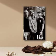 Framed Blur Band Retro Rock Canvas Art, "  Music Poster For Living Room & Music Room Decor - Framed - View 5