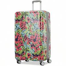 American Tourister Moonlight Hardside Expandable Luggage With Spinner Wheels, Ascending Gardens Rose Gold, Checked-Medium 24-Inch - Poppy Pattern - View 2