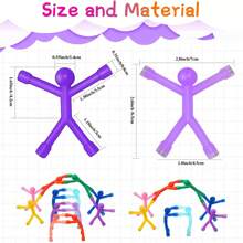 Creative Magnetic Wall Climbing Rubber Stick Figure Man Toy With Strong Magnet, Refrigerator Magnets