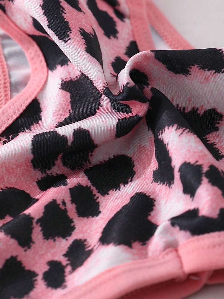 6pcs Women's Sexy Leopard Print Bikini Panties, V-Waist Seamless Briefs, Comfortable Breathable Icy Silk Underwear, Sports Panties - Multicolor - View 7