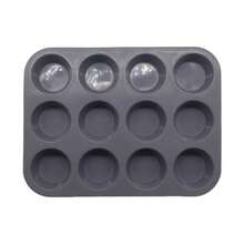 1 Piece Silicone Muffin Pan-12 Cup Muffin Cupcake Baking Pan, Non-Stick Silicone Cupcake Molds For Baking Muffin, Cake, Tart, Bread, Brownie - Multicolor - View 4