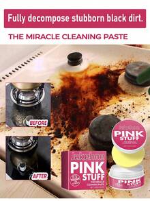 OUHOE Multifunctional Kitchen Cleaning Is Suitable For DIRTY KITCHEN, OIL POLLUTION OF GAS COOKER, WALL OIL STAINS, BLOCKING THE OIL NETWORK, DISHWASHER OIL STAINS, WATER STAINS, Kitchen Fume Cleaning Paste, Powerful And Multi-Effect Cleaning Of Oil Stains, Gifts For Family And Friends (New And Old Models Are Sent Randomly) - Multicolor - View 6