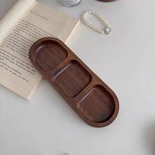 Boho Vintage Wood Jewelry Tray Organizer - Desktop Key Ring Holder Decor Storage - Brown - View 5