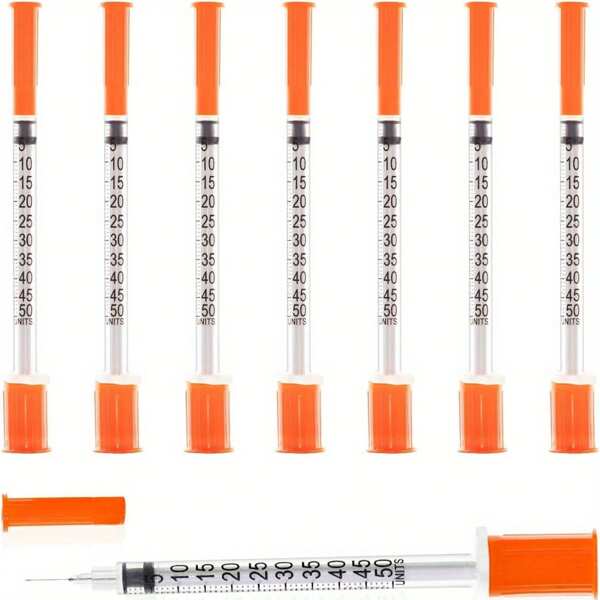 30 Pieces Of U-100 1 Ml With Needles, 30G 1/2 Inch (13 Mm) , Pet Supplies, Individually Packaged