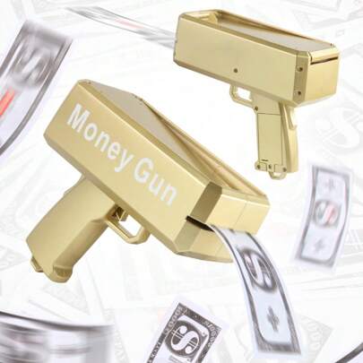 Money Spray Gun - Money Spray Gun - Reusable, Comes With Simulated Banknotes Perfect Party Prop For Weddings & Events!